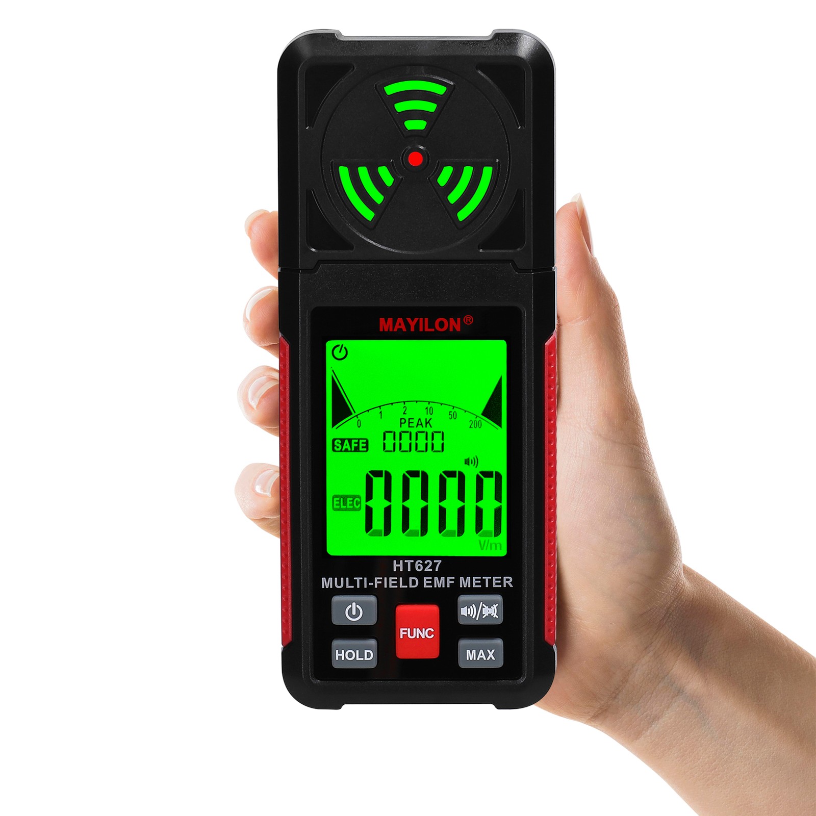 MAYILON Handheld EMF Meter Portable Electromagnetic Radiation Detector V1