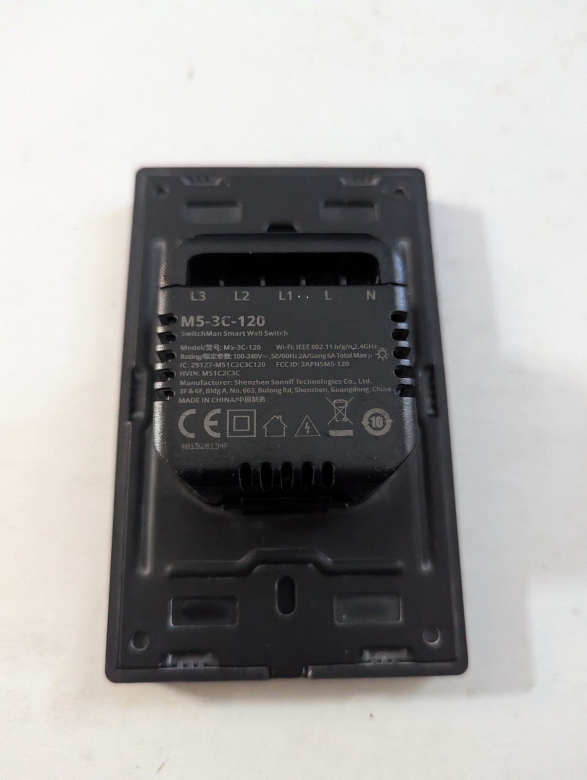 M5-3C-120 Switchman Smart Wall Switch