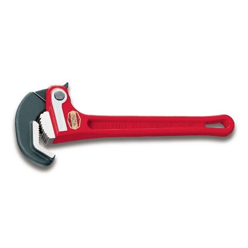 Ridgid 10358 14" Heavy-Duty Rapidgrip Pipe Wrench w/ Heel/Hook Jaw, 2" Pipe Cap.