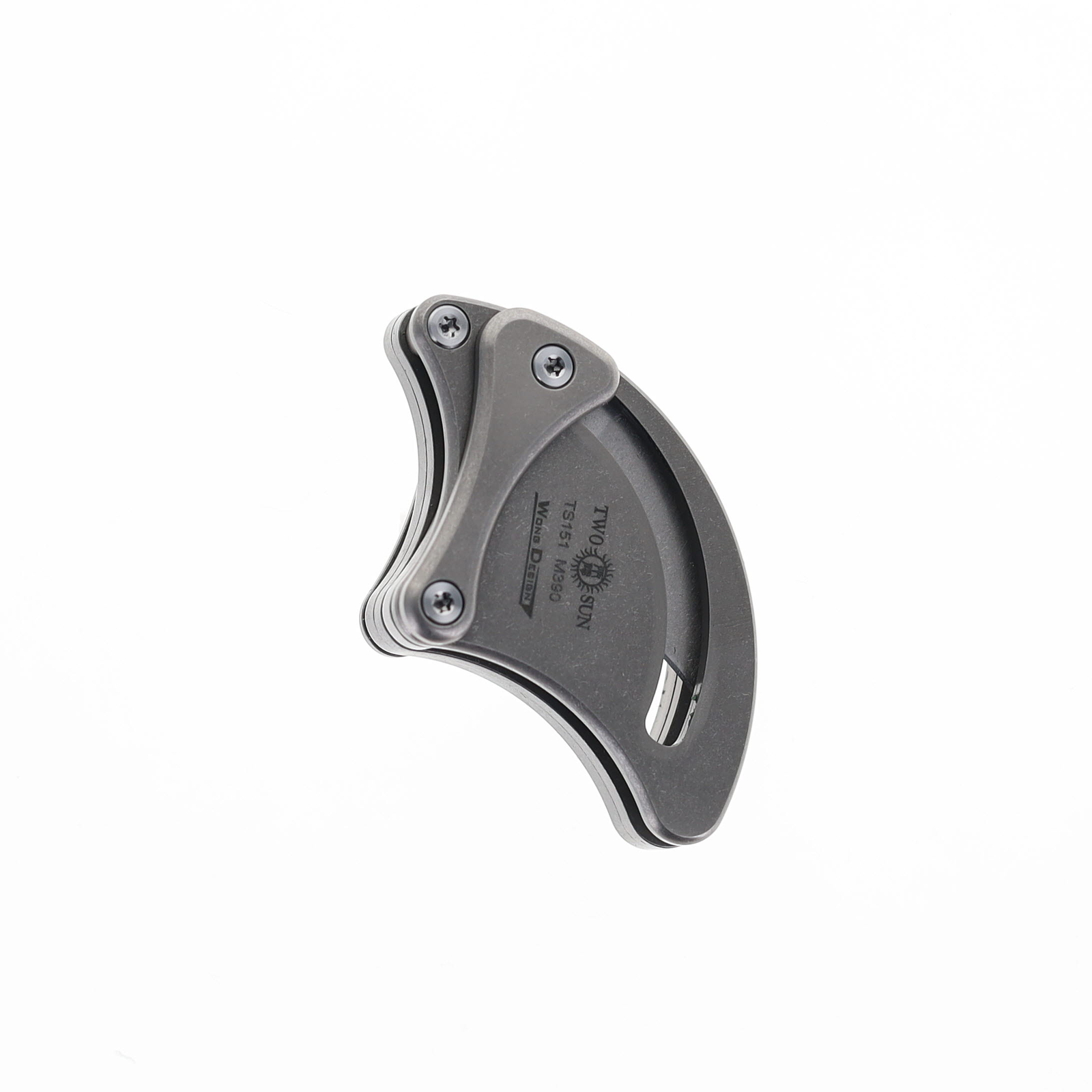 Two Sun Mini Micro Folding Knife Titanium Handle M390 Plain Edge TS151-M390
