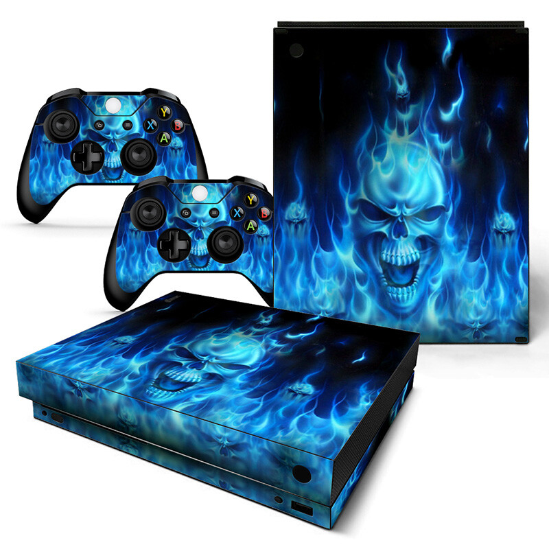 Skins for Xbox One X XBX Console Decal Sticker + 2 Controller Decal Wrap Set