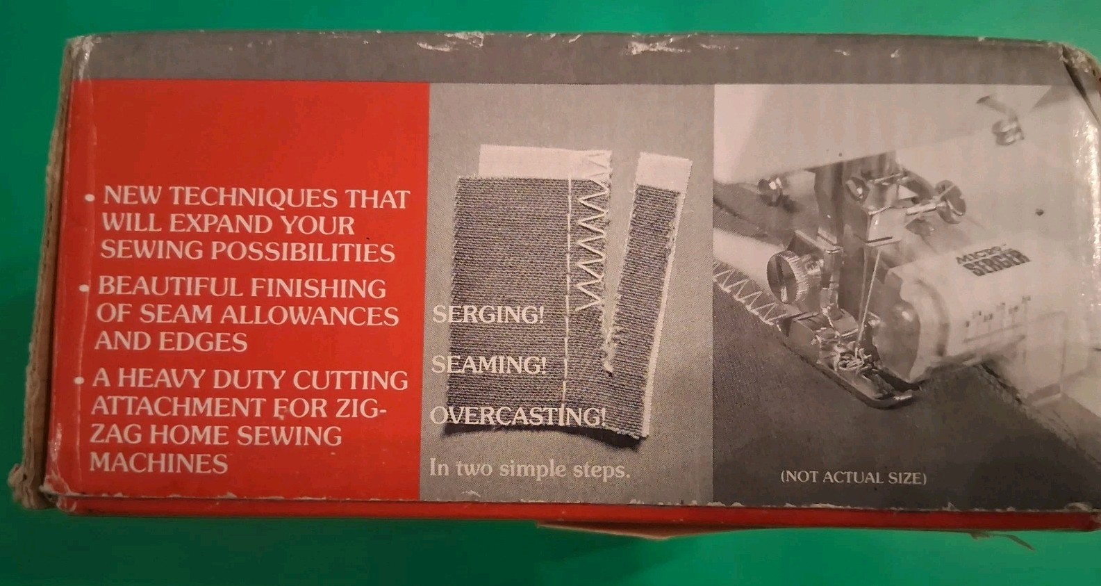Micro Serger For Sewing Machines, Cutting Attachment + Sew + Overcast