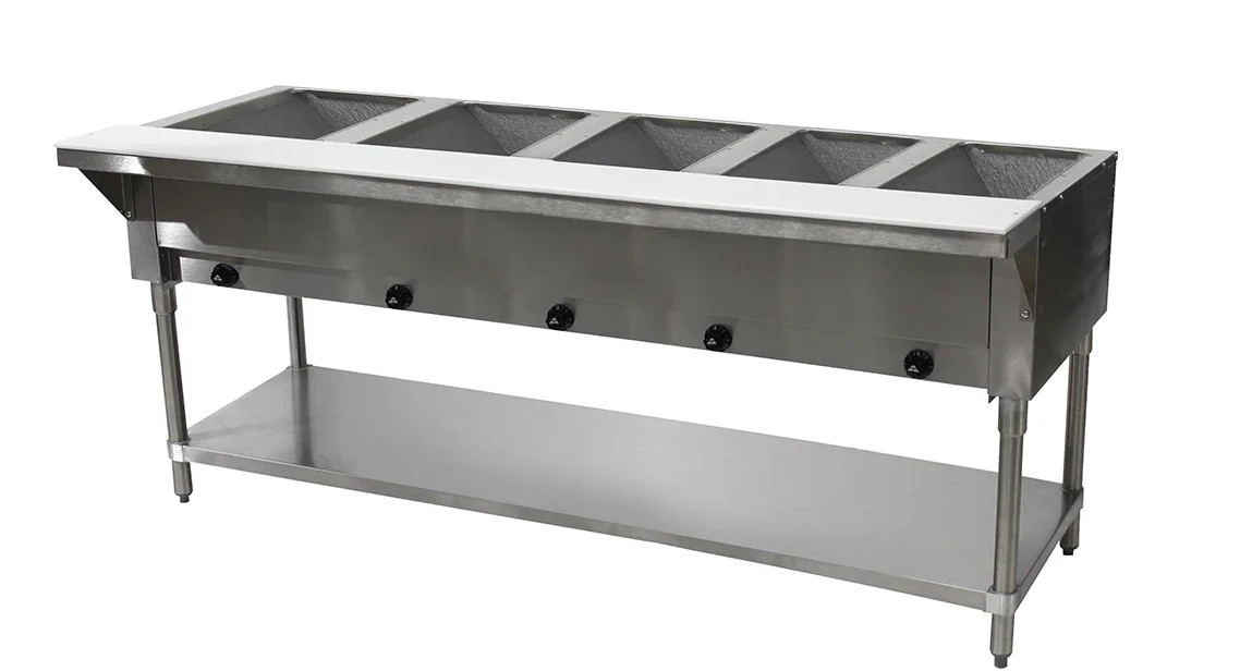 Advance Tabco HF-5G-NAT 5-Well Natural Gas Steam Table Hot Food Table