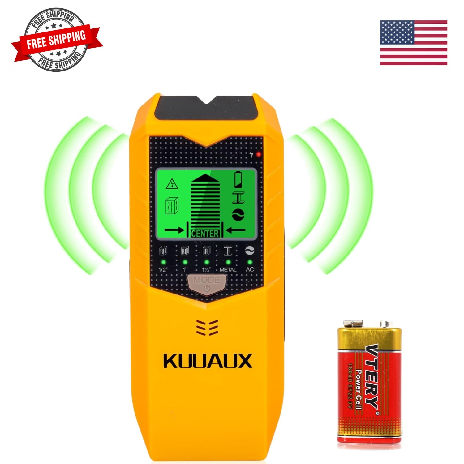 Stud Finder Wall Scanner, 5 in 1 Stud Detector with Smart Microprocessor Chip...