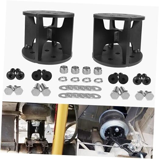 52440 Air Spring Spacers 4” Lift Spacers Straight Compatible with Most Air