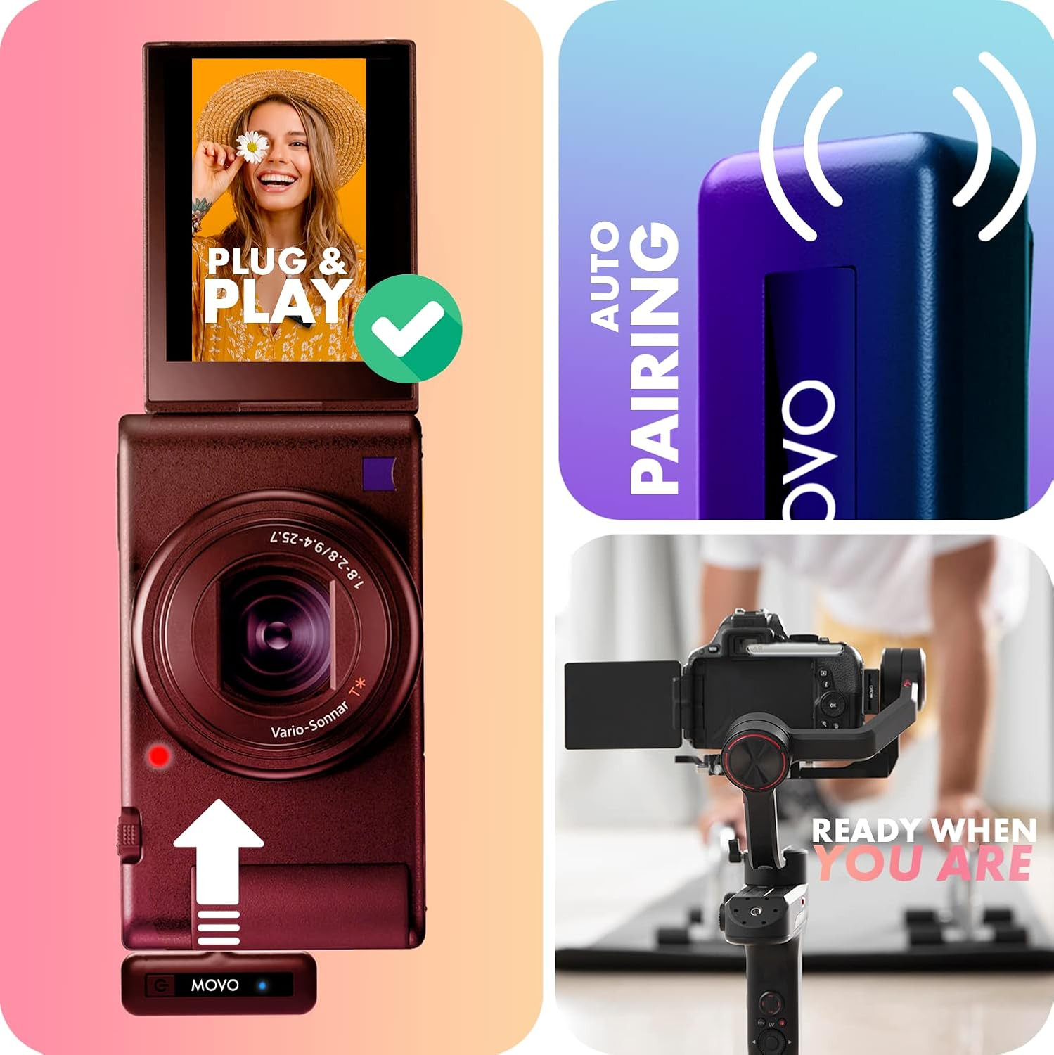 Wireless Mini Camera Microphone for Video Recording- 2.4Ghz Wireless Transmitter