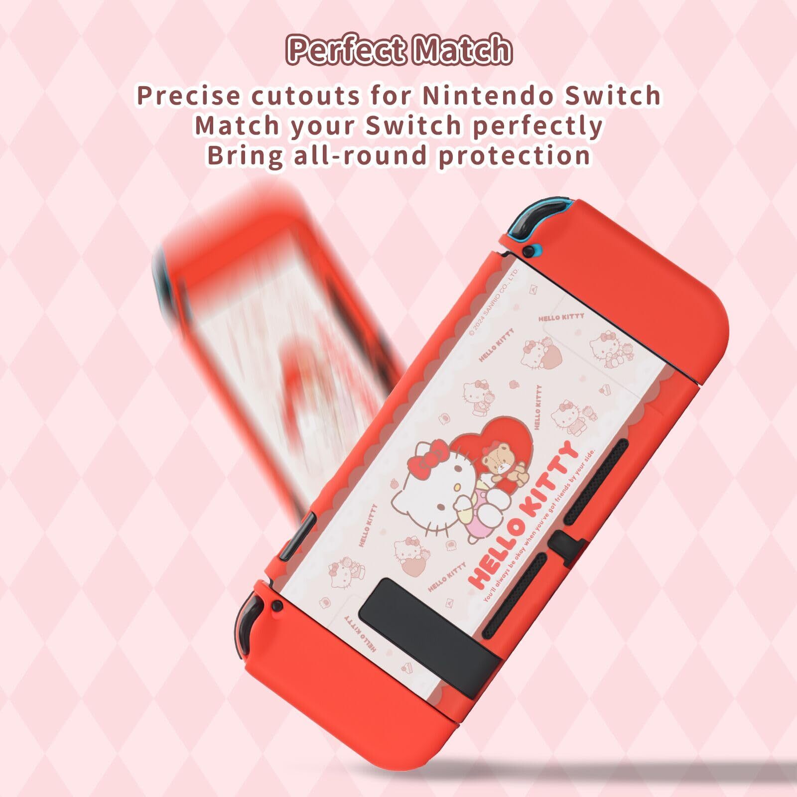 GeekShare X Sanrio Protective Case HardShell for Nintendo Switch/OLED HelloKitty