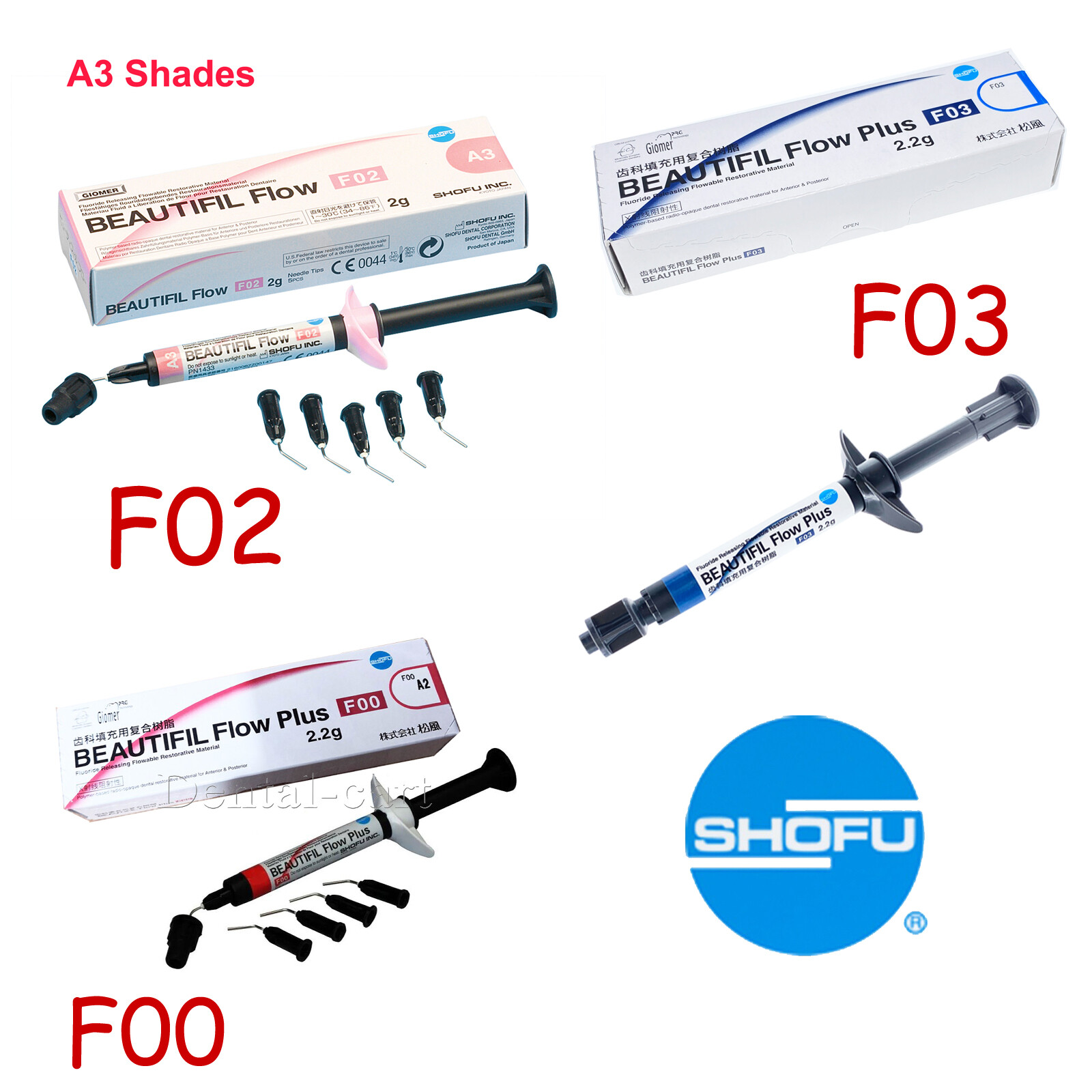 Dental beautiful F00 F02 F03 Flowable Composite Flouride Release Restorative