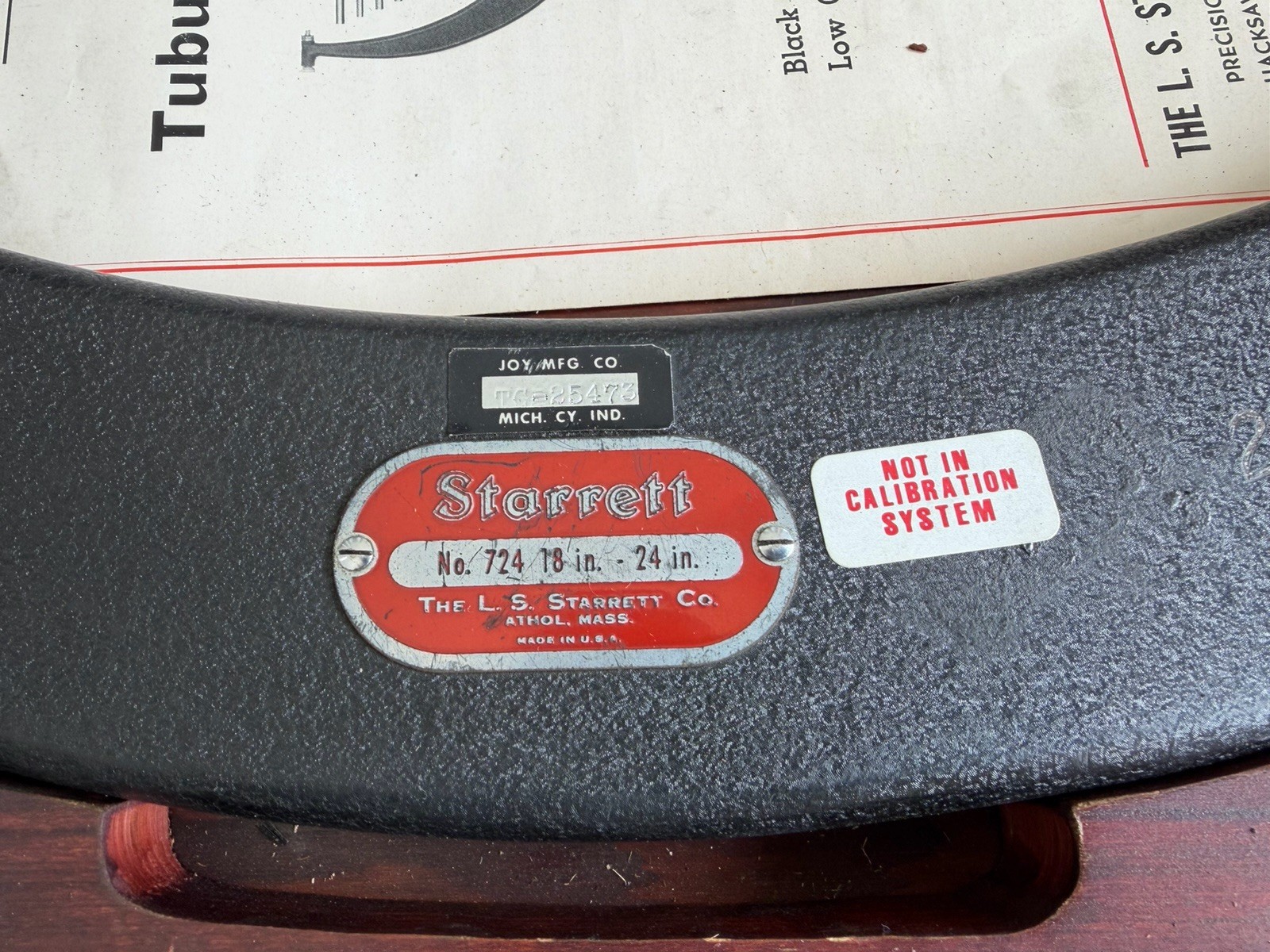 Starrett Model 724 - 18-24" Outside Micrometer Anvil Set - COMPLETE SET - NICE