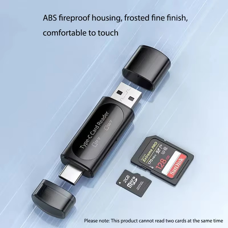 4 in 1 USB Type C SD TF Card Reader USB 2.0 Memory Card Adapter for Laptop PC