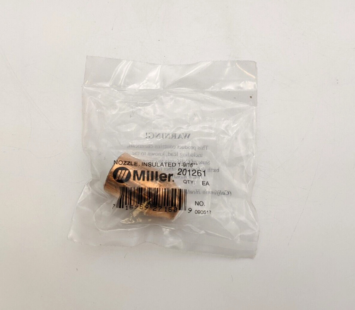 Miller 201261 Insulated Nozzle 1-9/16" For FC-1150 MIG Gun Welding Equipment NOS