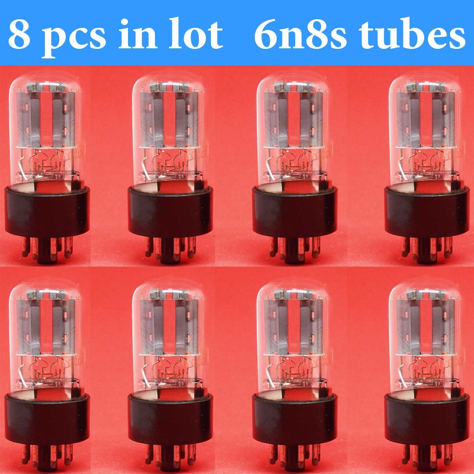 8 pcs. X 6N8S (6Н8С) 6Н6С ~ 6SN7~1578 USSR vintage Tubes DDP
