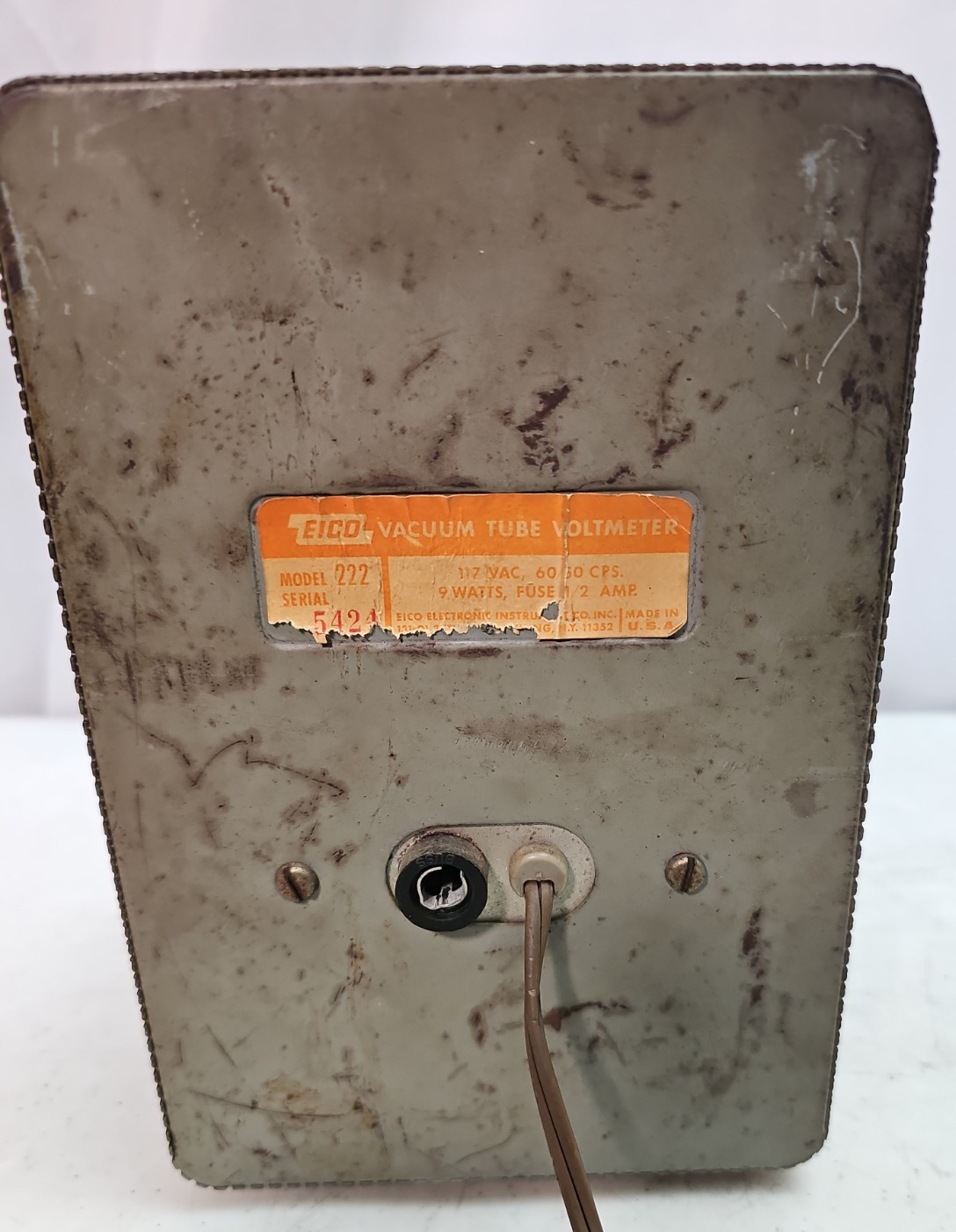1960's EICO 222 Vacuum Tube Voltmeter VTVM