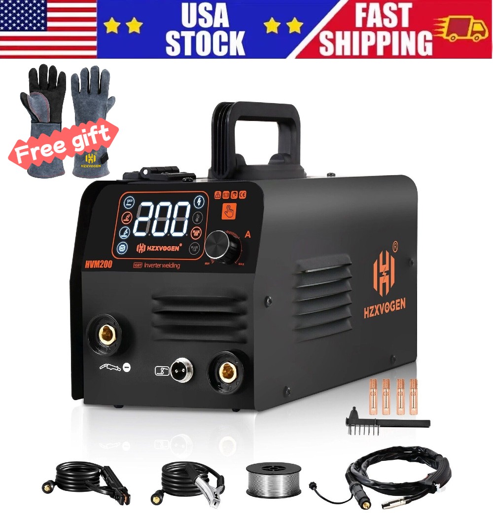 3-in-1 MIG Welder Flux MIG/Lift TIG/MMA  Heavy Duty Welding Machine+Gloves DIY