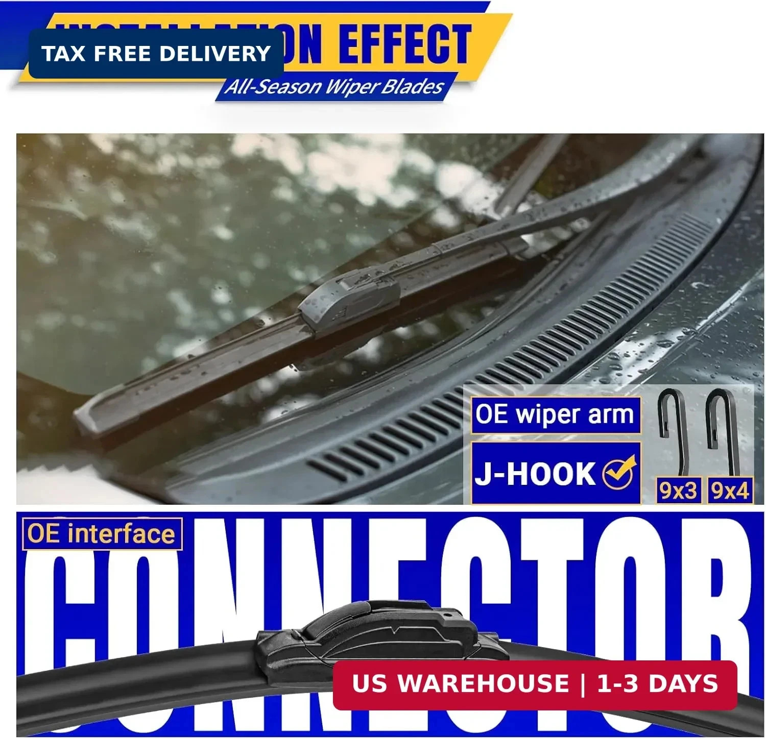22" 22" Front Windshield Wiper blades Replacement for Chevy Chevrolet Silverado
