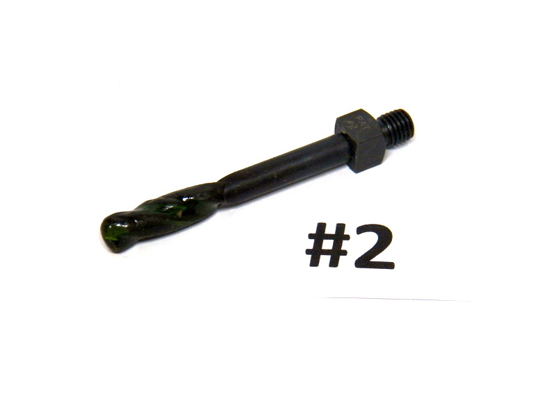 USA Made Long #2 (.2210) Cobalt Threaded Drill Bit 1/4-28