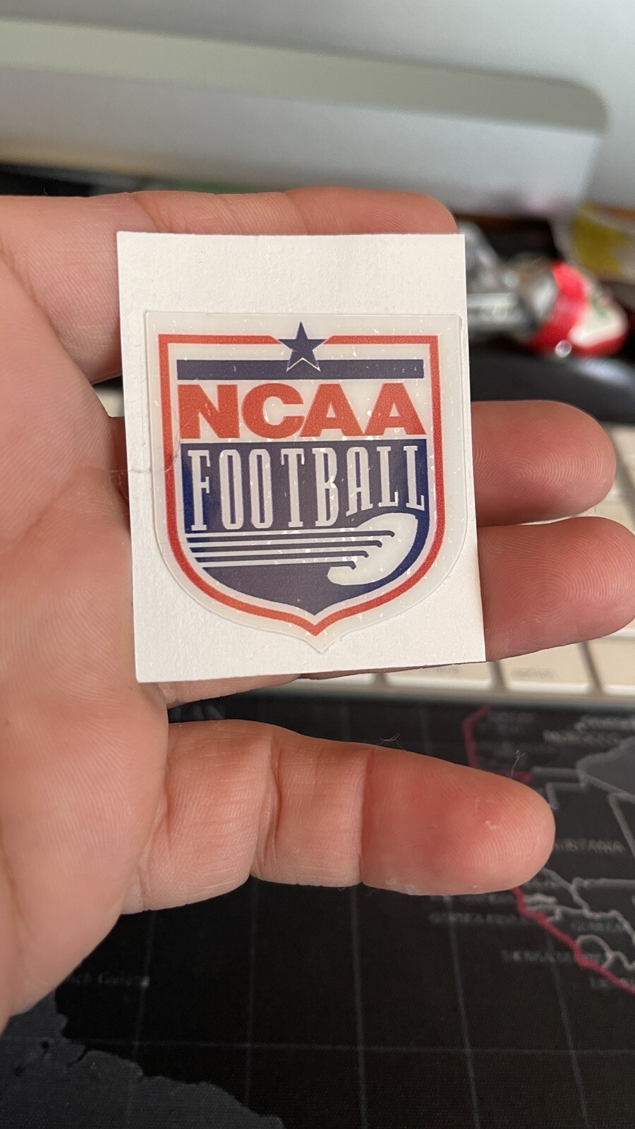 90’s NCAA Issued Football Helmet Shield Decal