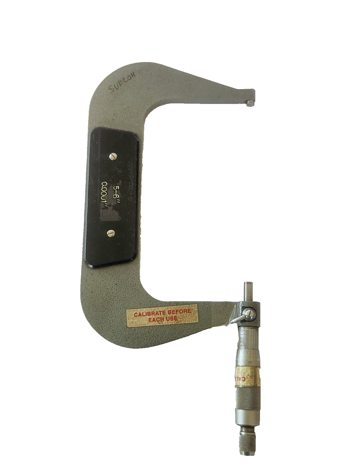 5 - 6 " Outside MICROMETER .0001 "
