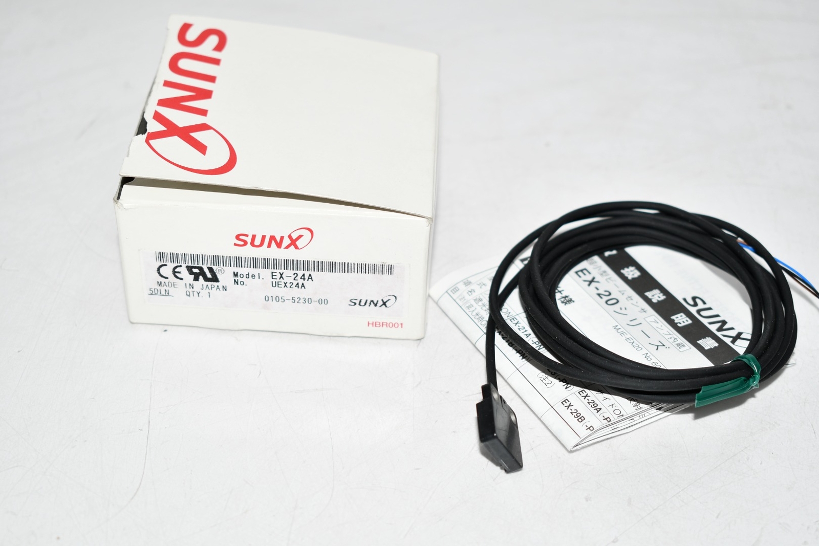 NEW Sunx EX-24A Reflective, Convergent Optical Sensor