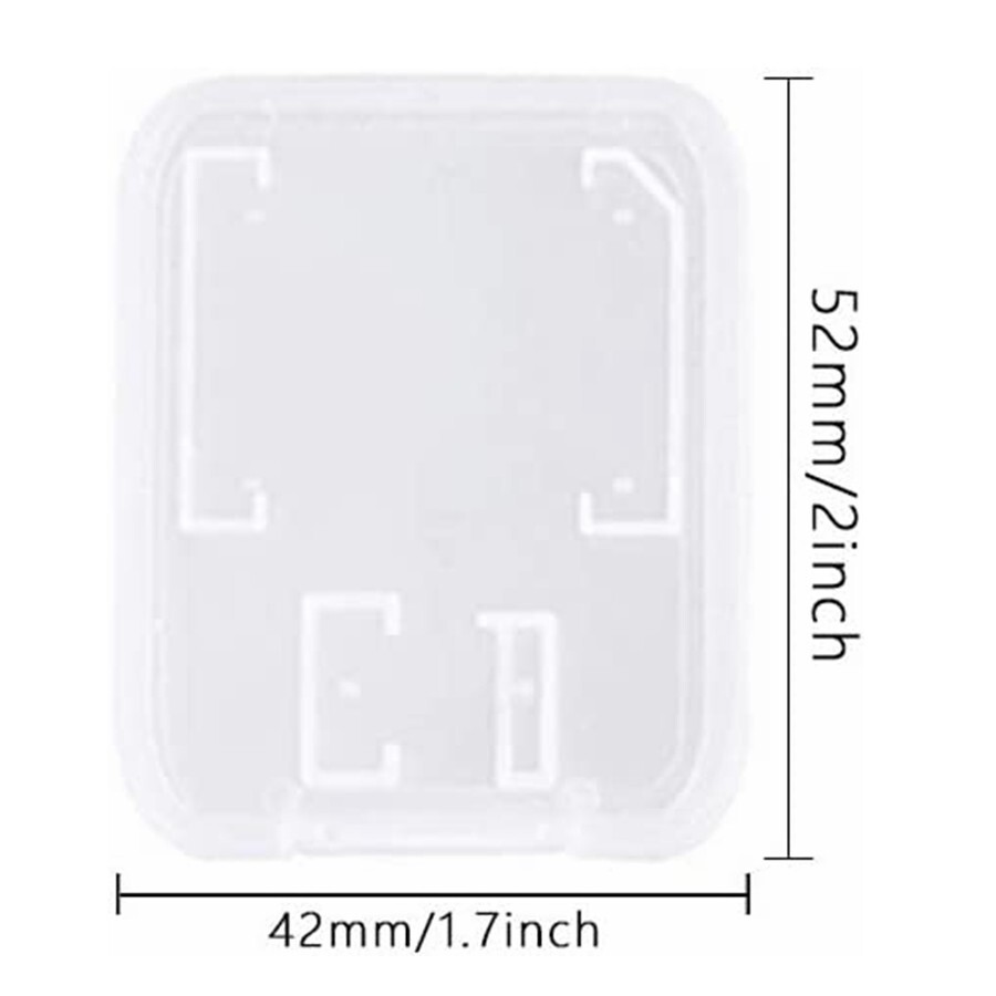 20Pcs Case Holder for Micro SD SDHC Memory Card Box Storage Hard Plastic N865