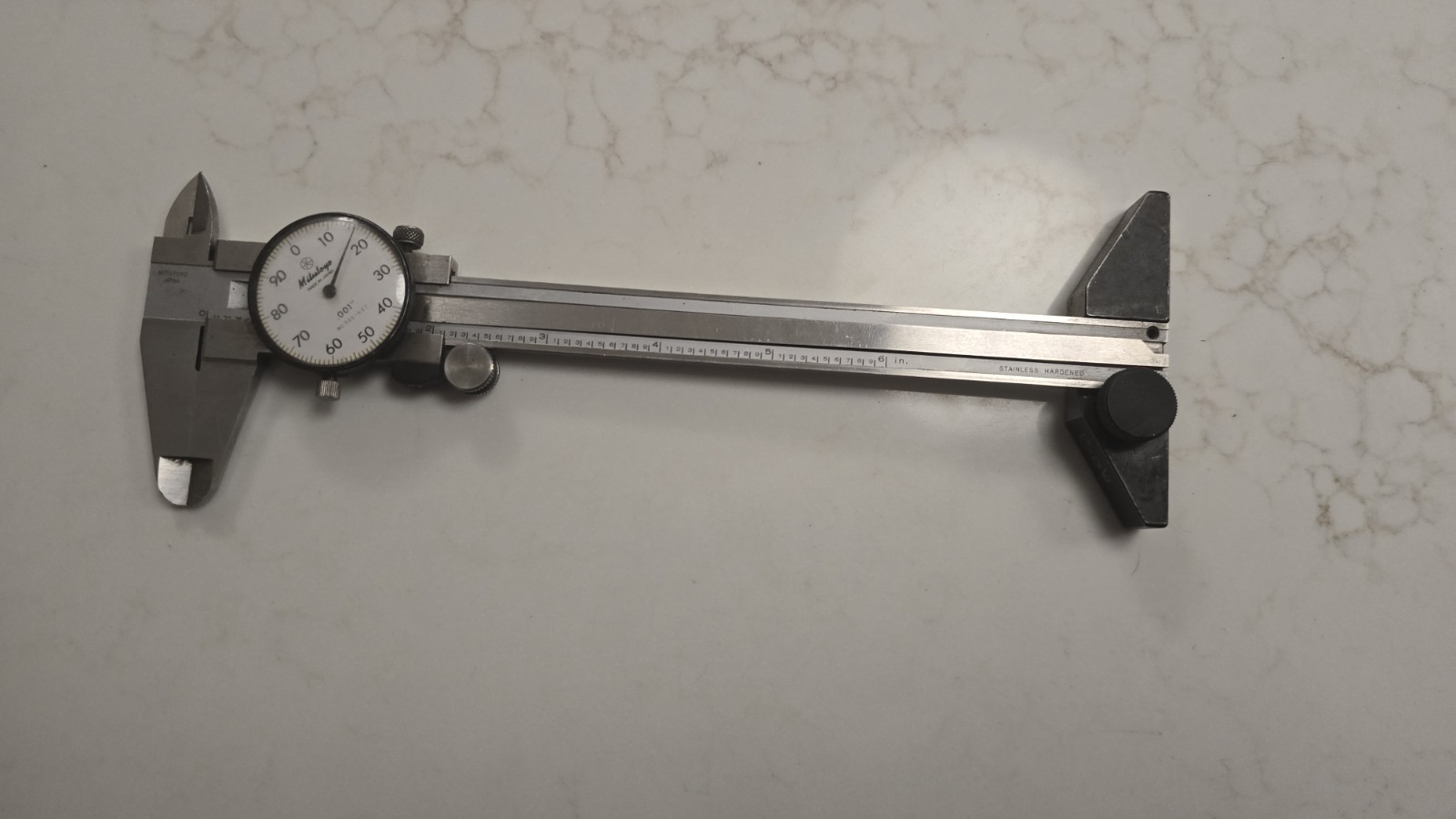 Calibrated MITUTOYO  505-637 Micrometer With Depth Base Attachment 260093