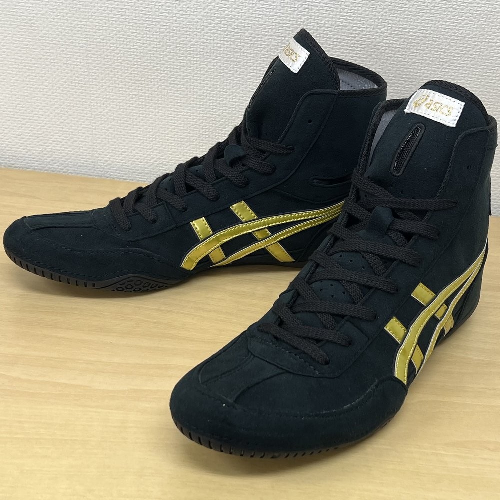 ASICS wrestling shoes 1083A001 Black x Gold x Black A504 US 11.5/28.5cm