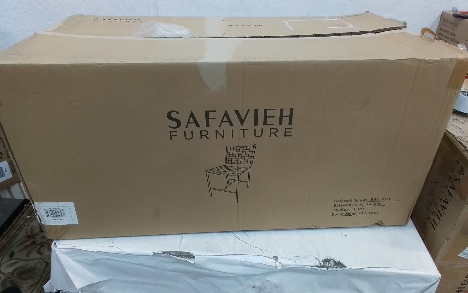 Safavieh OLENNA WOVEN COUNTER STOOL, Reduced Price 2172751912 BST3011F