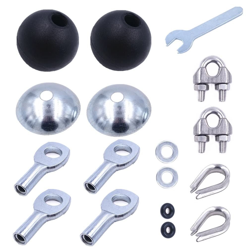 Gym Machine Accessories for 6mm Wire Rope Cable Ball Stopper Replacement Parts