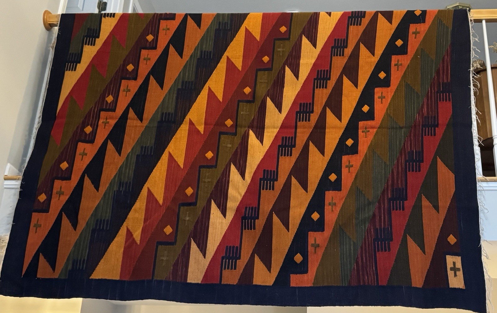 Andean (Peruvian) Rug / Wall Hanging 70 X 90