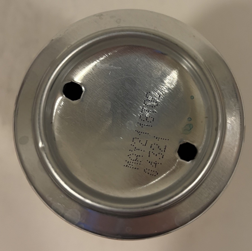 12oz. FANTA ORANGE CAN ( ZOMBIE) EMPTY BOTTOM OPENED