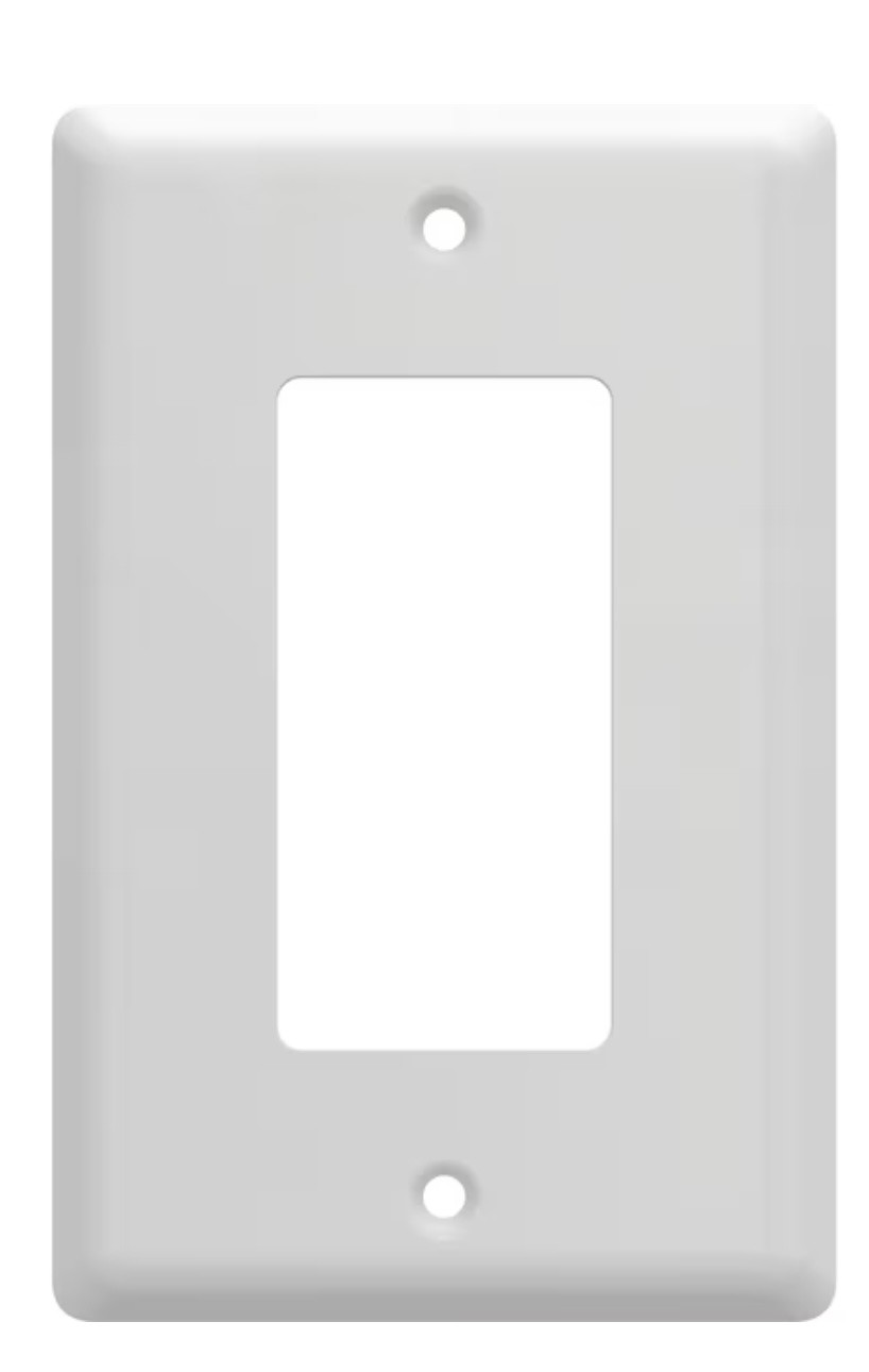 Simple Square W45065-PW Pure White Single GFCI Wall Plate Cover