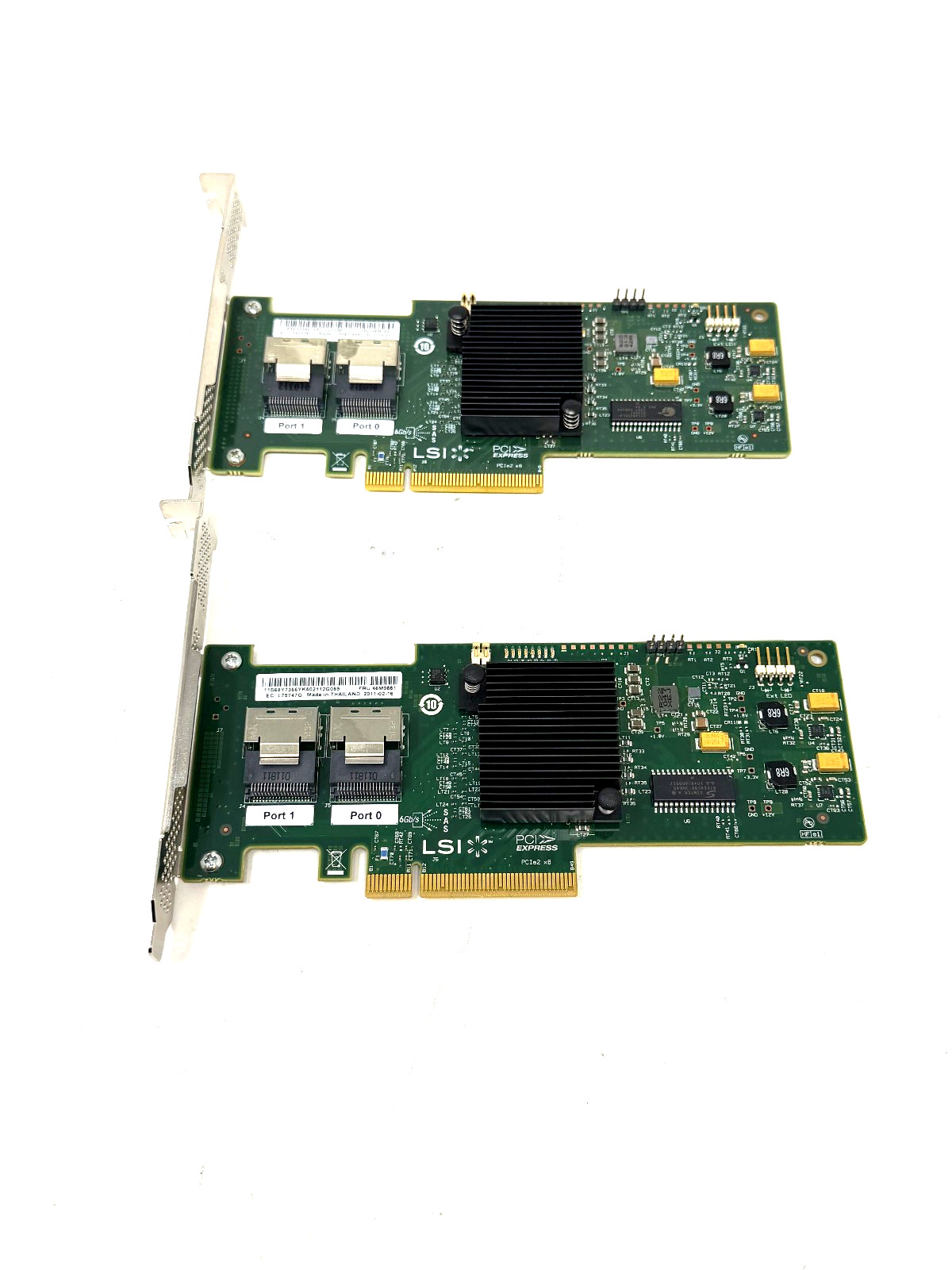 *Lot of 2* IBM 46M0861 9220-8i LSI ServeRAID SAS SATA PCIe RAID Controller