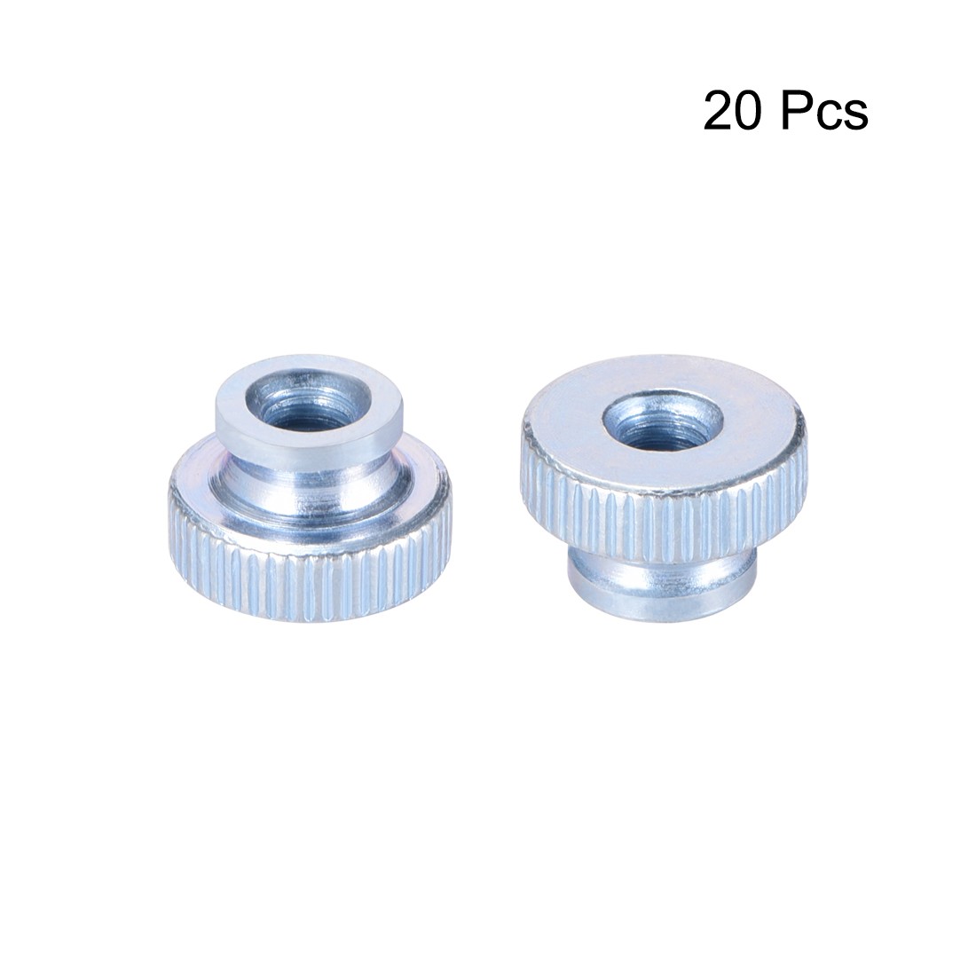 20pack Knurled Thumb Nuts M4x0.7mm Iron Round Knobs Fastener for 3D Printer