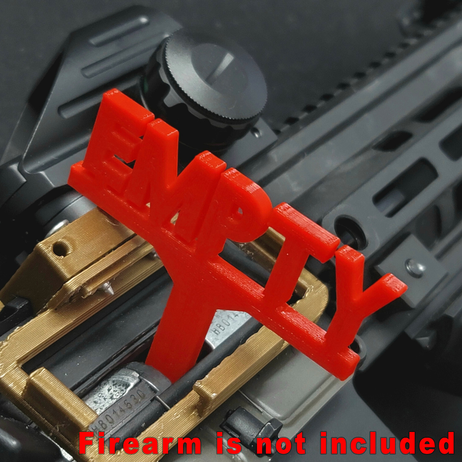 Chamber Empty Flag for Gun Range Safety Airsoft or Firearm (3D Printed)