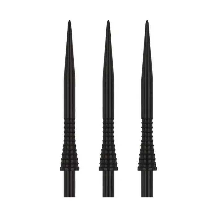 BLACK Red Dragon Specialist Dart Points - Raptor GRIPPED Points 35mm TOTAL