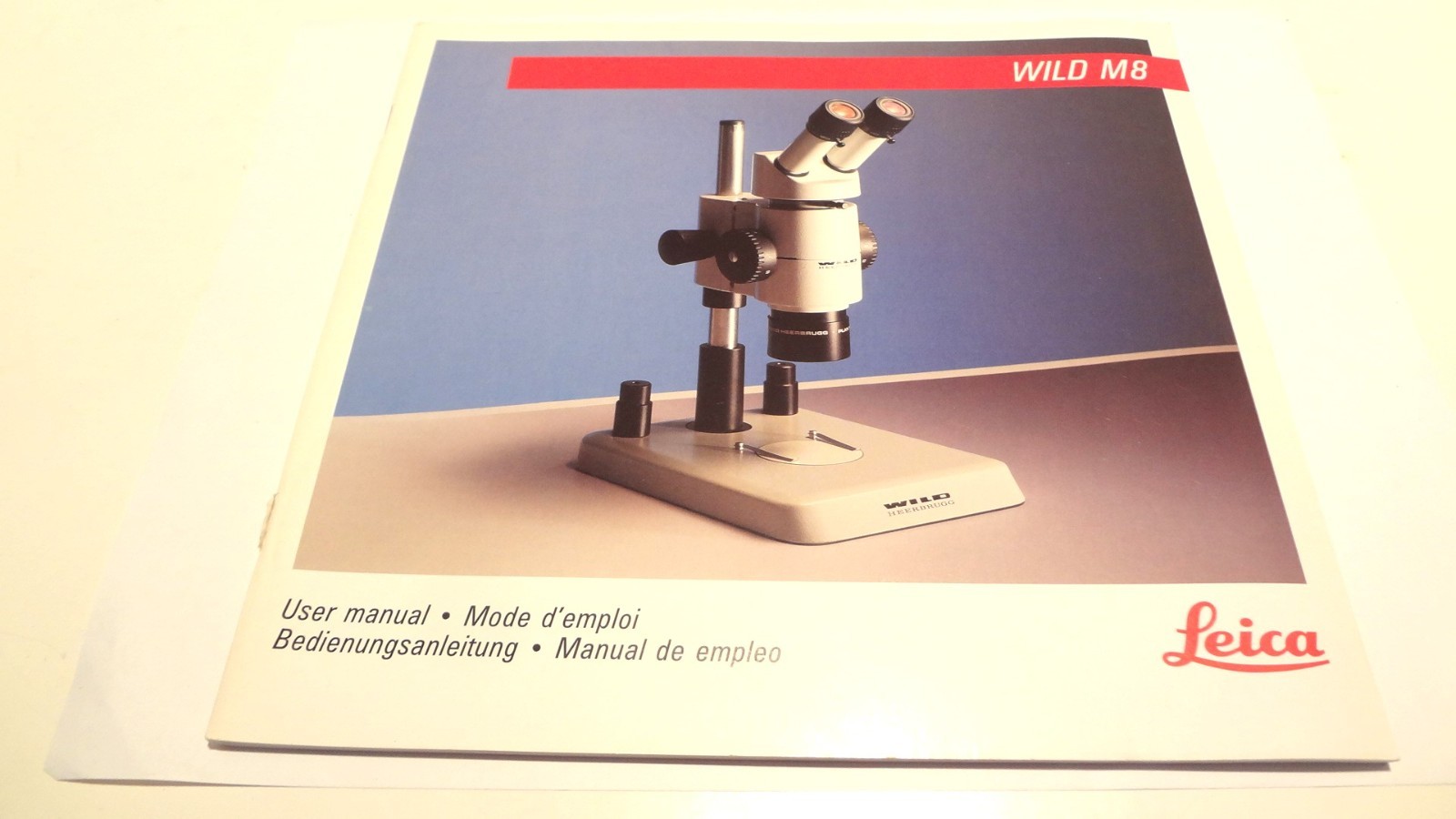 WILD LEICA M8 SERIES STEREO MICROSCOPE ORIGINAL INSTRUCTION MANUAL *NEW*