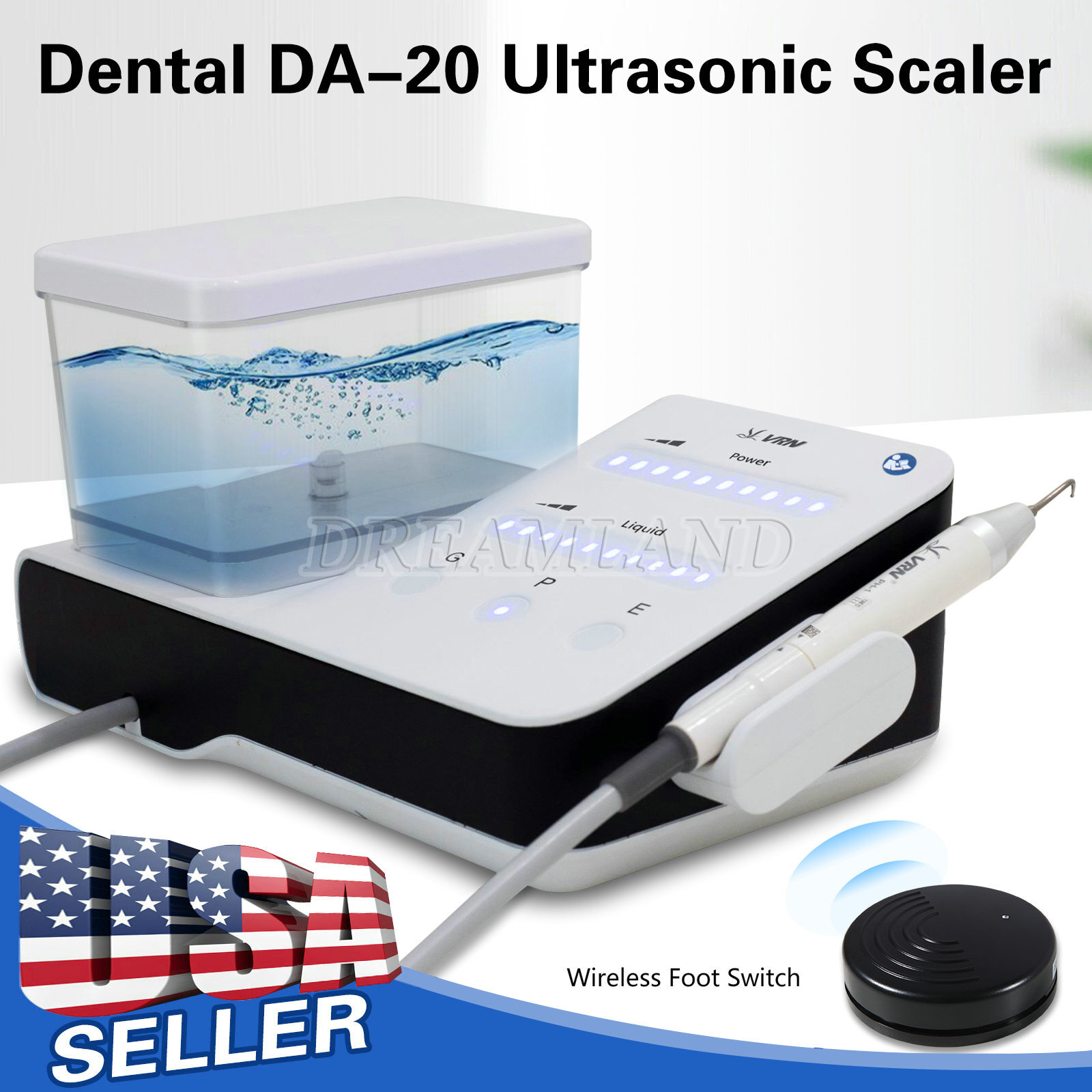 Dental Ultrasonic Piezo Scaler +LED Handpiece Bottle for EMS Cavitron Woodpecker
