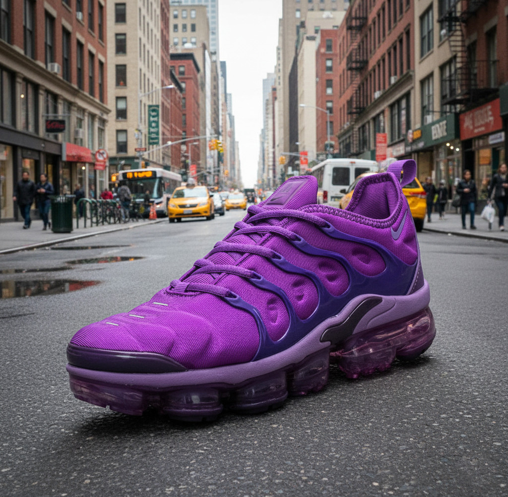 🔥 New Nike Air VaporMax Men's Pure Purple Air Cushion Shoes Size-7-13