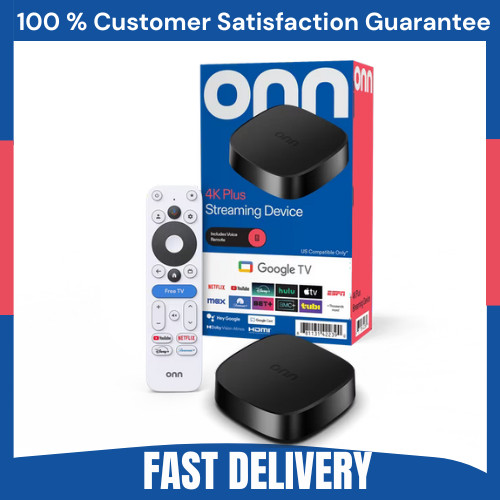 onn 4K Plus Google TV 16GB Storage 2GB RAM Dolby Vision Voice Remote new