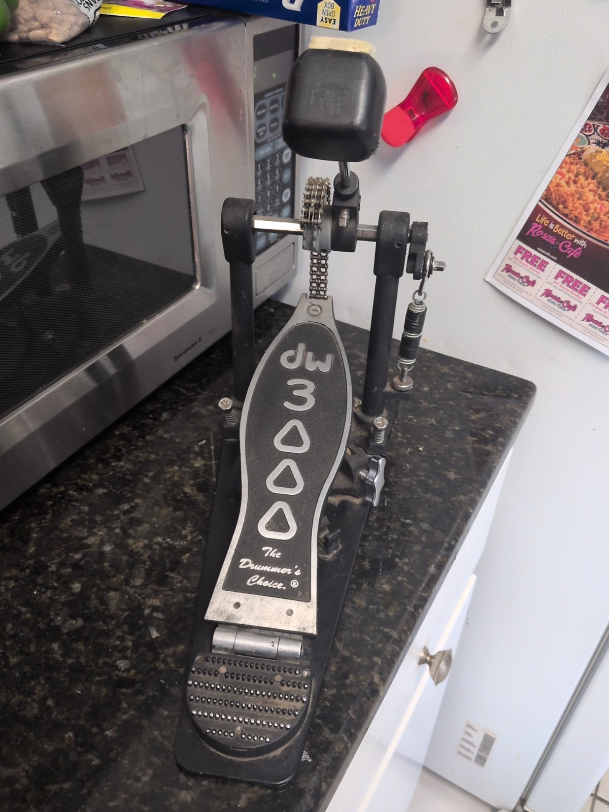 DW 3000 Series Double Chain Drive Single Bass Drum Pedal - DWCP3000A