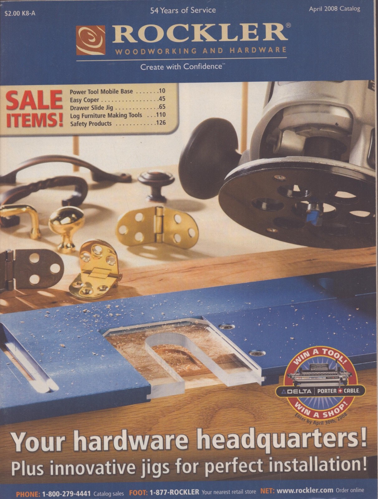 Rockler Woodworking and Hardware Catalog - April 2008 - 147 Pages