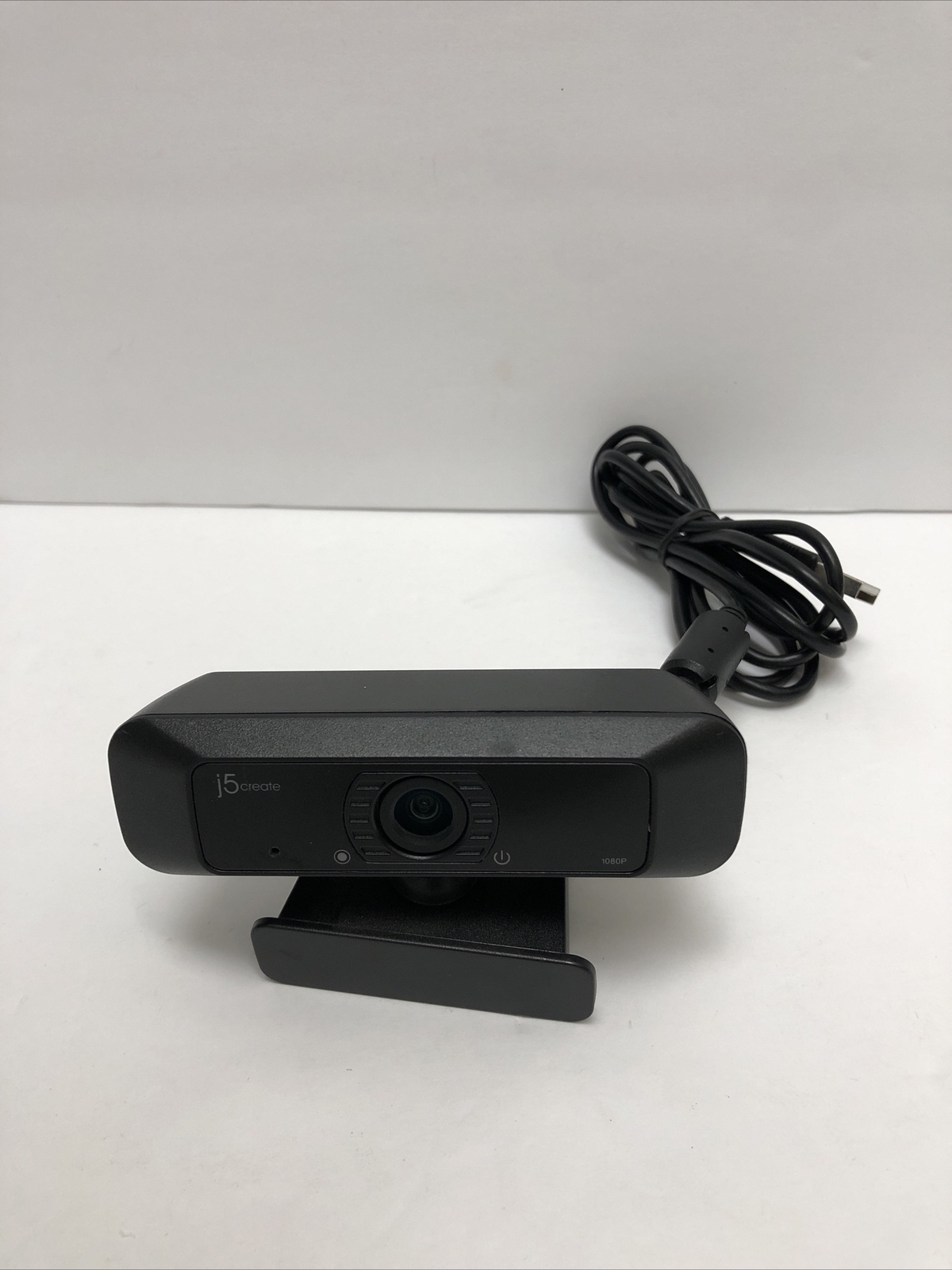 j5create - USB 1080P HD Webcam with 360° Rotation - Black JVCU90- USED