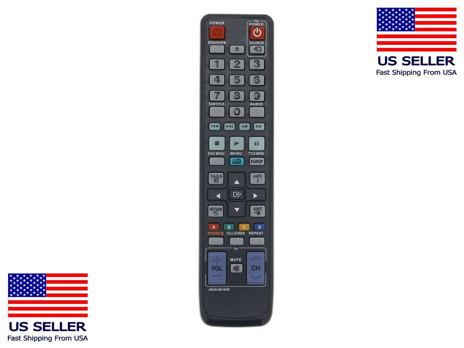 New AK59-00104R Remote Control for SAMSUNG BD-C6500 BD-C6900 Blu-ray Player