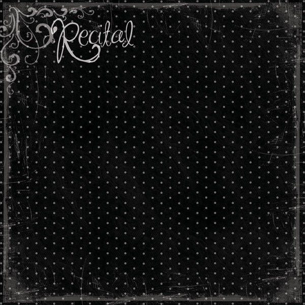 Recital, dance scrapbook paper - Scrapbook Customs 34875