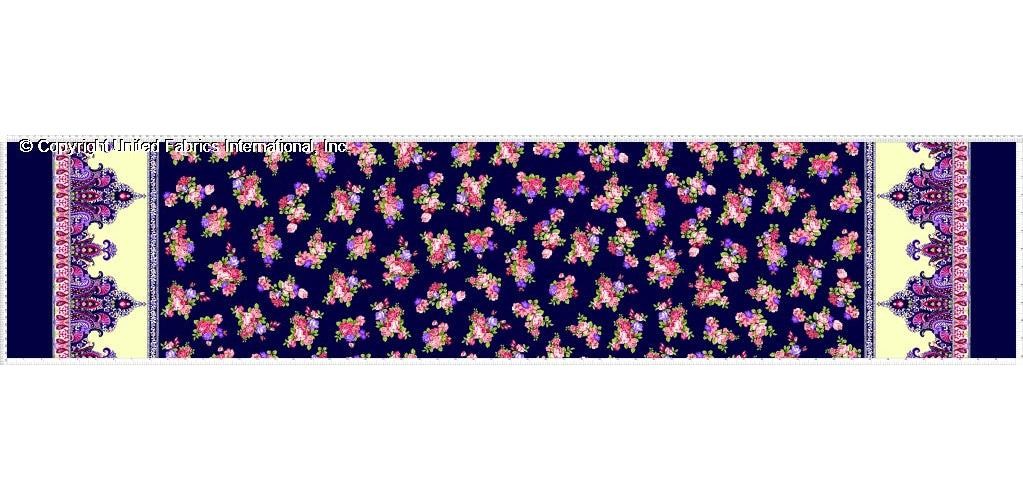 Chiffon Print Tres Jolie Sheer Floral Fabric by the Yard Dress Sewing