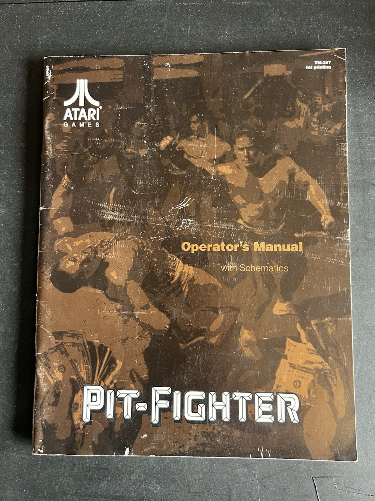 Atari Pit-Fighter Arcade Game Operator’s Manual With Schematics 1990 Original