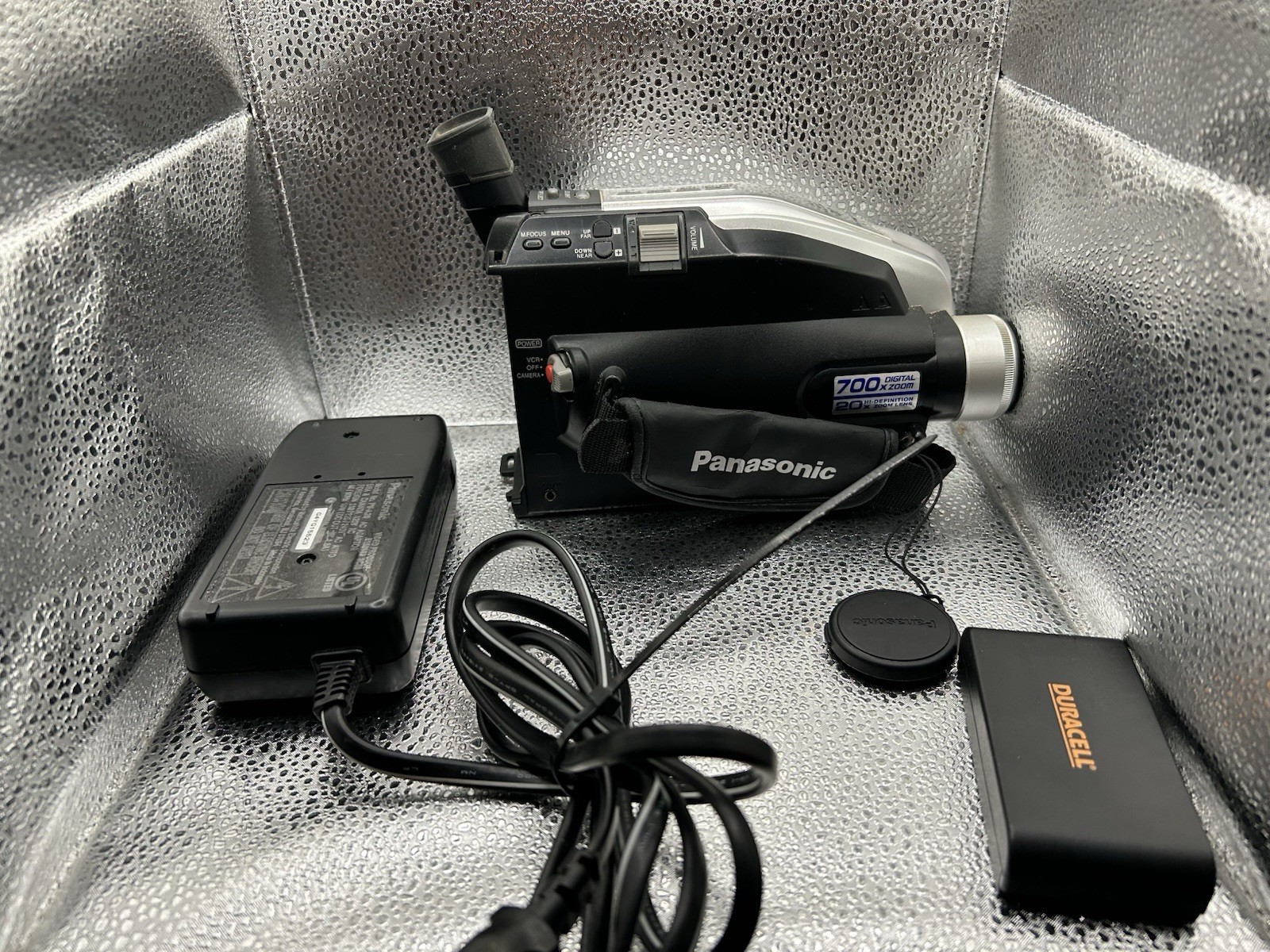 Panasonic Camcorder -  Black/Silver Model PV-L345D Untested Parts Or Repair