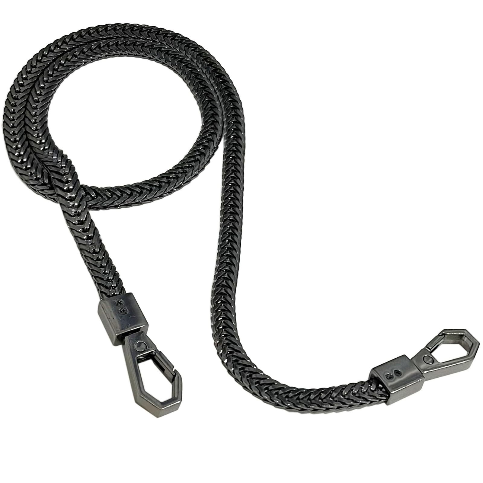 Iron Flat Chain Strap Purse Chain Straps Handbag Chains Shoulder Cross Body R...