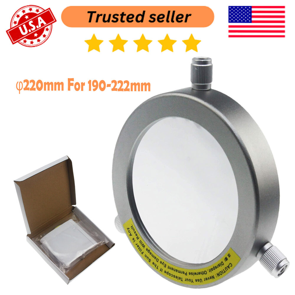 190-222mm Telescope Solar Filter Baader Film Astro Objective Lens Sun Filter USA