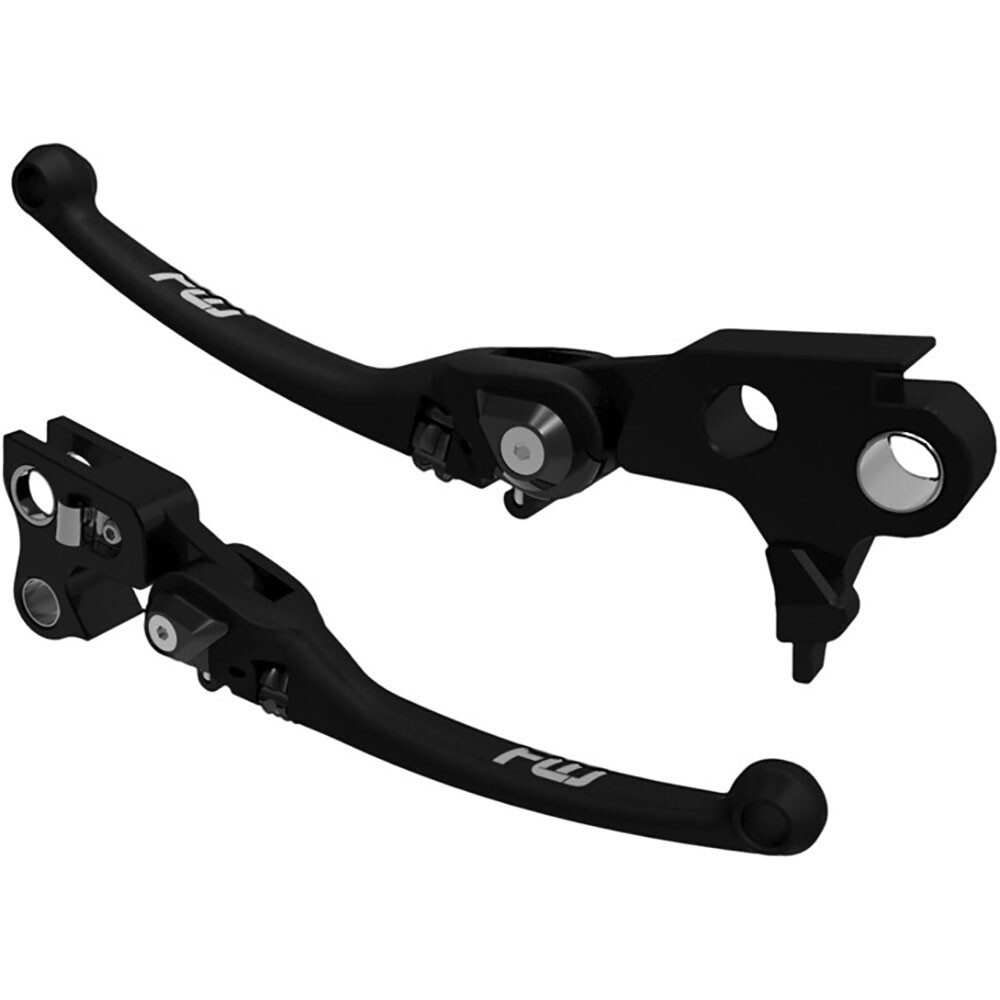 FLO MOTORSPORTS MX STYLE LEVER SET BLACK `17-20 FLH/FLT HD-809BLK fitment in